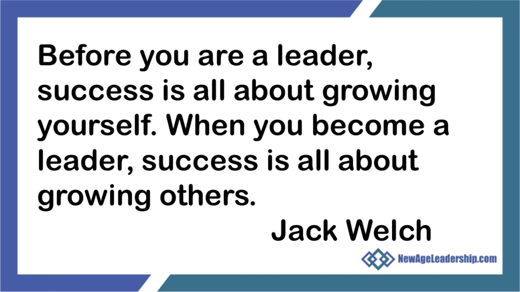 jack welch quote before you are leader