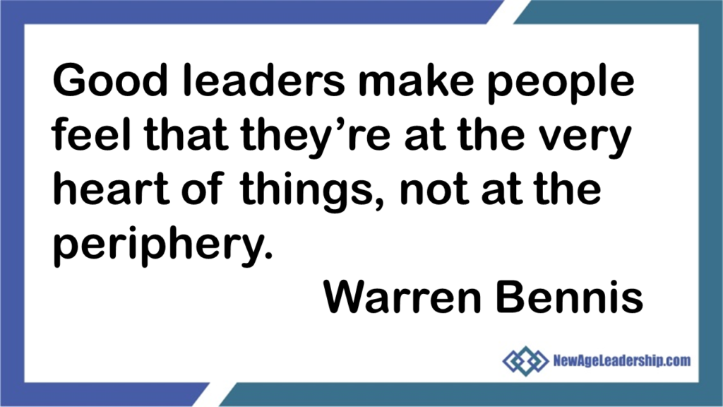 warren bennis quote good leaders
